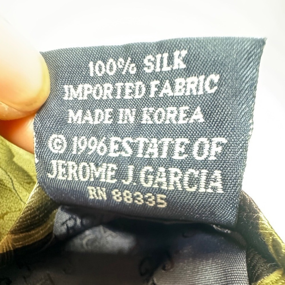 Jerome J. Garcia Silk Necktie Abstract Art to Wear Designer Courtyard Perform - Picture 3 of 5